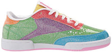 Load image into Gallery viewer, Reebok unisex child Club C Sneaker, Super Green/Aubergine/White, 3 Little Kid US