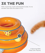 Load image into Gallery viewer, Petstages Tower of Tracks Cat Toy – 3 Levels of Interactive Play – Circle Track with Moving Balls Satisfies Kitty’s Hunting, Chasing & Exercising Needs
