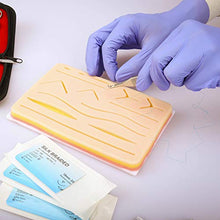 Load image into Gallery viewer, Suture Practice Kit by Medical Creations - with Suturing Video Series by Board-Certified Surgeon and Ebook Training Guide - Silicone Suturing Pad with Tool Kit - for any Student in the Medical Field
