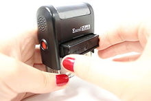 Load image into Gallery viewer, Paid Cash Check Credit - ExcelMark Self-Inking Rubber Stamp - A1539 Red Ink
