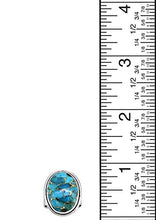 Load image into Gallery viewer, YoTreasure Blue Copper Turquoise Solid Sterling Silver Gemstone Ring