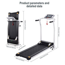 Load image into Gallery viewer, OppsDecor Folding Electric Treadmill for Home Running Machine Fitness Exercise Machine Power Motorized with Pulse Grip and Safety Key (White)