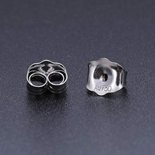 Load image into Gallery viewer, Earring Backs 18K Gold/White Gold/Rose Gold Earring Backings Hypoallergenic Butterfly Ear Extra Post Findings Safety for Studs (18K white gold earring backs)