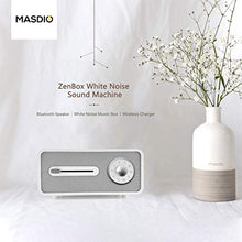Load image into Gallery viewer, Masdio Zenbox Portable White Noise Machine with Wireless Charger Bluetooth Speaker, 9 Sounds for Light Sleepers, Babies