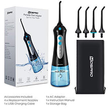Load image into Gallery viewer, Water Flosser Professional Cordless Dental Oral Irrigator - 300ML Portable and Rechargeable IPX7 Waterproof 3 Modes Water Flosser with Cleanable Water Tank for Home and Travel, Braces & Bridges Care