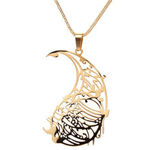 Load image into Gallery viewer, Asoodehdelan Persian Parsi Farsi Calligraphy Poem Necklace Persia Gift Art