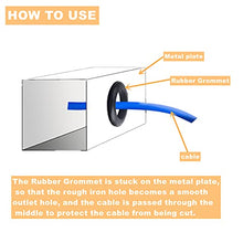 Load image into Gallery viewer, YULIFST 180Pcs Rubber Grommet Assortment Kit, O Ring Rubber Washer, Rubber Hole Grommet Electrical Conductor Gasket Ring Set for Cable, Wire, and Plug-1/4"、5/16"、3/8"、7/16"、1/2"、5/8"、7/8"、1"