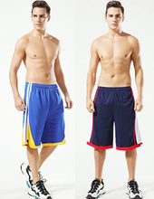 Load image into Gallery viewer, Liberty Imports Pack of 5 Men's Athletic Basketball Shorts Mesh Quick Dry Activewear with Pocket (Large, Edition 3)