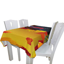 Load image into Gallery viewer, ALAZA Autumn Maple Thanksgiving Turkey Thanksgiving Tablecloth,Washable Tablecloth,60 x 120 Inch Oblong/Rectangle Tablecloth for Family Dinner,Indoor or Outdoor Parties Etc