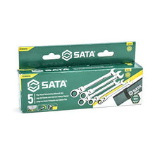 Load image into Gallery viewer, SATA 5-Piece 12 Pt. Flex-Head Ratcheting Wrench Set, Metric - ST09082SJ