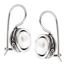 Load image into Gallery viewer, Silpada 'Modern Fairytale' 18 mm Freshwater Cultured Pearl Drop Earrings in Sterling Silver