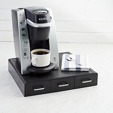 Load image into Gallery viewer, Amazon Basics Coffee Pod Storage Drawer for K-Cup Pods, 36 Pod Capacity, Black