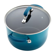 Load image into Gallery viewer, Rachael Ray Brights Nonstick Cookware Set / Pots and Pans Set - 14 Piece, Marine Blue