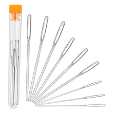 Load image into Gallery viewer, Large Eye Sewing Needles for Handsewing(9 Pcs), Sewing Sharp Needles, Stainless Steel Embroidery Thread Needle, Handmade Yarn Knitting Needles,Perfect for Finishing Off Crochet Projects