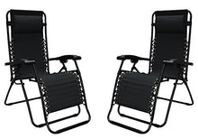 Load image into Gallery viewer, Caravan Canopy 80009000052 Sports Infinity Zero Gravity Chair (2 Pack), Black