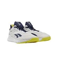 Load image into Gallery viewer, Reebok womens Nano X Cross Trainer , True Grey/Vector Navy/Chartreuse , 9.5