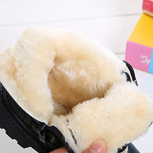 Load image into Gallery viewer, Timatego Toddler Boys Girls Hiking Boots Waterproof Non Slip Warm Winter Ankle Oxford Shoes Kids Rain Snow Boots(Toddler/Littler Kid)(9 toddler 11 black)