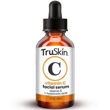 Load image into Gallery viewer, TruSkin Vitamin C Serum for Face, Anti Aging Serum with Hyaluronic Acid, Vitamin E, Organic Aloe Vera and Jojoba Oil, Hydrating & Brightening Serum for Dark Spots, Fine Lines and Wrinkles, 1 fl oz
