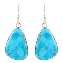 Load image into Gallery viewer, Turquoise Earrings Sterling Silver 925 & Genuine Gemstones (Turquoise)