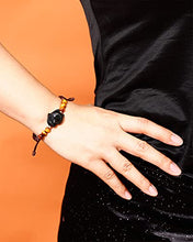 Load image into Gallery viewer, Jewever Fox Bracelet Obsidian with Tiger Eye Handmade Healing Energy Crystal Gifts for Women