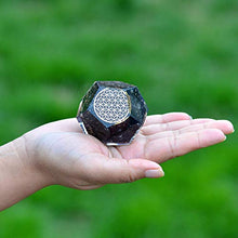 Load image into Gallery viewer, Orgonite Crystal – Black Tourmaline Emf Protection Orgone energy Generator- Flower of Life Orgonite Dodecahedron Healing Crystal for – Mood Swing Boost Immune System Chakra Balance