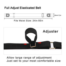 Load image into Gallery viewer, No Buckle Invisible Elastic Belt for Men/Women Black, Fits waist 24-35in