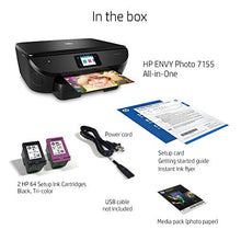 Load image into Gallery viewer, HP Envy Photo 7155 All in One Photo Printer with Wireless Printing, HP Instant Ink or Amazon Dash Replenishment Ready (K7G93A)