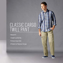 Load image into Gallery viewer, Wrangler Authentics Men's Big & Tall Relaxed Fit Cargo Pant, Black Twill, 44W x 30L