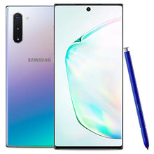 Load image into Gallery viewer, Samsung Galaxy Note 10 Factory Unlocked Cell Phone with 256GB (U.S. Warranty), Aura Glow (Silver) Note10