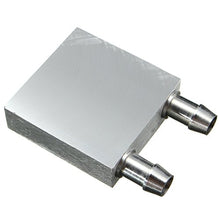Load image into Gallery viewer, Water Cooling Block 40x40mm Aluminum for Liquid Water Cooler Heat Sink System Silver for CPU Graphics Radiator Heatsink (2 Pack)