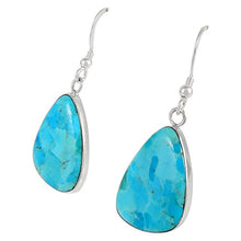 Load image into Gallery viewer, Turquoise Earrings Sterling Silver 925 & Genuine Gemstones (Turquoise)