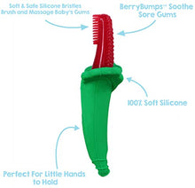 Load image into Gallery viewer, RaZberry Baby Teether & Toothbrush/BerryBumps Soothe and Massage Sore Gums/Perfectly Sized