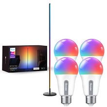 Load image into Gallery viewer, Govee Smart Light Bulbs, Color Changing Light Bulbs with Music Sync Bundle with Govee LED Floor Lamp