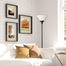Load image into Gallery viewer, Floor Lamp by Light Accents - Mary Floor Lamp for Living Rooms - Standing lamp - Pole Light - Torchiere Floor Lamp - Bedroom Floor Lamp - Torch Lamps Bright Reading Light with White Shade - Black