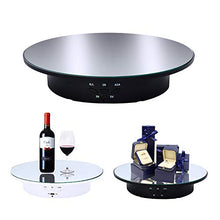 Load image into Gallery viewer, JAYEGT Motorized Rotating Display Stand, 20CM /Load 8KG, 360 Degree Electric Rotating Turntable for Photography Products, Jewelry, Cake,3D Model, Mirror Cover (Black)