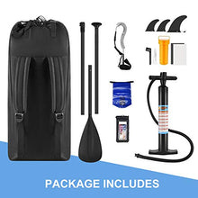 Load image into Gallery viewer, Inflatable Stand Up Paddle Board,10‘x32‘’x5‘’ Durable Lightweight Touring SUP Accessories, Wide Stance, Non-Slip Deck,10L Waterproof Bag Leash,Pump,Carry Bag, Standing Boat for Youth Adult (Blue)