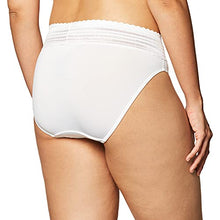 Load image into Gallery viewer, Warner's Women's No Pinching No Problems Dig-Free Comfort Waist with Lace Microfiber Hi-Cut 5109J, White, XX-Large