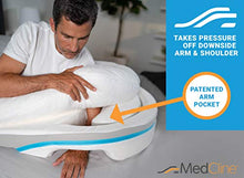 Load image into Gallery viewer, MedCline Shoulder Relief Wedge and Body Pillow System, One Size, Right or Left Side Sleeping Comfort, Medical Grade, Removable Cover