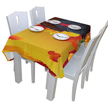 Load image into Gallery viewer, ALAZA Autumn Maple Thanksgiving Turkey Thanksgiving Tablecloth,Washable Tablecloth,60 x 120 Inch Oblong/Rectangle Tablecloth for Family Dinner,Indoor or Outdoor Parties Etc