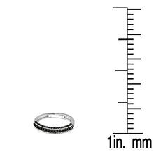 Load image into Gallery viewer, Dazzlingrock Collection 0.40 Carat (ctw) 10K Round Black Diamond Wedding Band Enhancer Ring, White Gold, Size 7.5