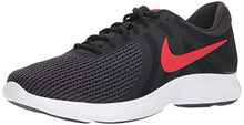 Load image into Gallery viewer, Nike Men's Revolution 4 Running Shoe, Black/University red-Oil Grey, 9.5 Regular US
