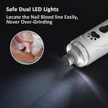 Load image into Gallery viewer, YABIFE Dog Nail Grinder and Clipper, Dog Nail Trimmer, Super Quiet Dog Nail File, Pet Nail Grinder with Dog Nail Scissor, for Small Large Dogs Cats Claw Care & Grooming,3 Speeds, 3 Grinding Wheels