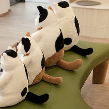 Load image into Gallery viewer, OOPSHANA Stuffed Animal Pillows, Cute Lazy Cat Plush Toys, Stuffed Plush Dolls, Gifts for Children and Girls (heibai-35, Multicolor)