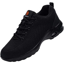Load image into Gallery viewer, DYKHMILY Steel Toe Shoes for Men Lightweight Safety Work Shoes Slip Resistant Puncture Proof Indestructible Sneakers(13.5,Black,D9003)