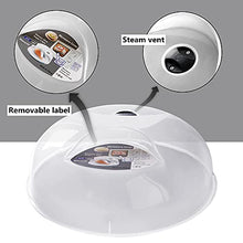 Load image into Gallery viewer, Microwave Splatter Cover, Microwave Cover for Food, Large Microwave Plate Cover Guard Lid with Steam Vents Keeps Microwave Oven Clean, 11.5 Inch BPA Free & Dishwasher Safe-Grey