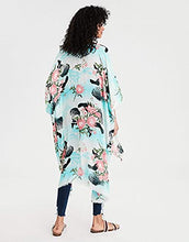 Load image into Gallery viewer, Breezy Lane Women's Kimono Cardigan with Blue Tie Dye Print Beach Cover Up Swimsuit