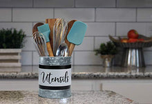 Load image into Gallery viewer, Home Acre Designs Farmhouse Kitchen Decor Metal and Stainless Steel Bundle-Bread Box-Galvanized Utensil Holder-Canister Set for Kitchen Counter-Butter Dish-Napkin Holder-Farmhouse Decor-House Decor