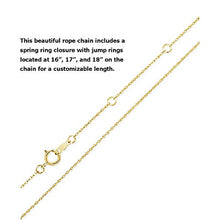 Load image into Gallery viewer, Brilliant Expressions 10K Yellow Gold 1/4 Cttw Conflict Free Diamond Open Heart Pendant Necklace (I-J Color, I2-I3 Clarity), Adjustable Chain 16-18 inch