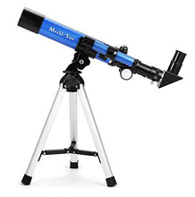 Load image into Gallery viewer, MaxUSee Kids Telescope 400x40mm with Finder Scope for Kids & Beginners + Portable 10X42 HD Monocular with BAK4 Prism FMC Lens for Moon Viewing Bird Watching Wildlife Scenery