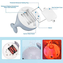 Load image into Gallery viewer, Baby Bath Toys, Light Up Baby Pool Toy with LED Light Whale Spray Water Toy for Toddlers Kids, Induction Sprinkler Bathtub Toys Bathroom Shower Swimming Pool Outdoor Water Toy(Gray)